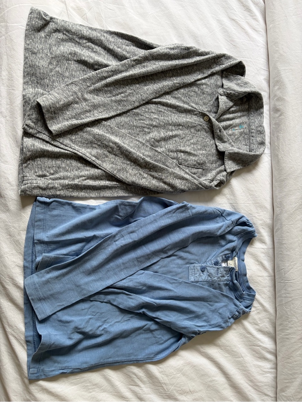 Crewcuts Light Blue Henley Button-Front Top